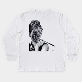 Breakfast at SLOTHS Wet Dream Edition | goonies x audrey hepburn | hollywood magic Kids Long Sleeve T-Shirt